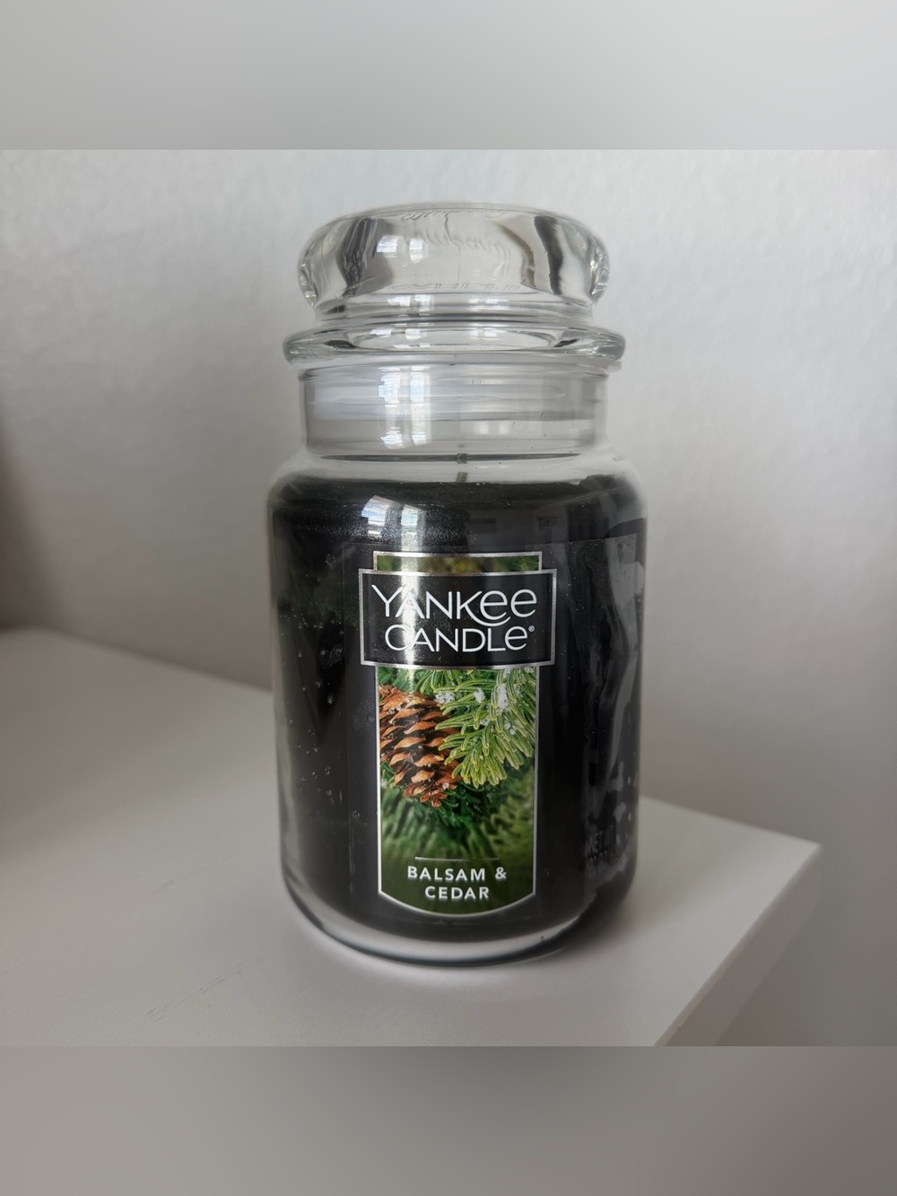 NEW! Yankee Candle Balsam & Cedar Large Jar Candle 22 oz Single Wick